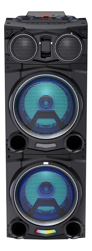 Parlante Activo Aiwa Aw-poc10 Bluetooth 2500w Pmpo Dj Fiesta Color Negro