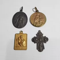 Antiguas Medallas Religiosas Lote X 4 Mag 60138