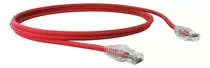 Patch Cord U/utp Cat.6 Cmx T568a/b 2.5 Metro Vermelho