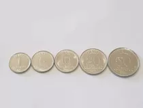 Série Completa 1988  1,5,10,20 E 50 Centavos Flor De Cunho!