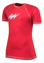 Remera Uv50 Flash Summer Niño Niña Roja Solo Deportes