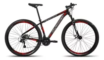 Bicicleta Aro 29 Alfameq Makan Freio Disco 21v Shimano Bike Cor Preto/vermelho Tamanho Do Quadro 19