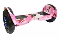 Scooter Balance Keen  Whell 10 Polegadas  - Rosa E Branco 