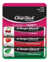 3 Chapstick Lip Balm Classic Variado Protetor Labial