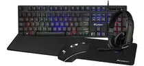 Kit Gamer 4x1 Ktrok Sensation Led 3200dpi Mousepad Grande