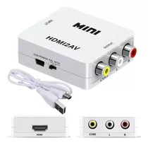 Convertidor Adaptador Video Hdmi A Rca Av Full Hd