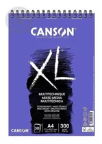 Bloco Papel Canson Xl Multitécnica- 300g/m² A4 - 30folhas