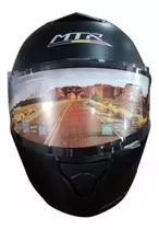 Casco De Moto Certificado Tallas M L Negro Mate