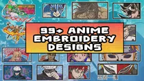 Matrices De Bordado Anime. Diferentes Tamaños Y Formatos!!