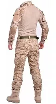 Tenida Airsoft Combat Shirt Con Protecciones Desert Digital