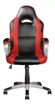 Silla De Escritorio Trust Gxt 705 Ryon Gamer Ergonómica  Negra Y Roja Con Tapizado De Cuero Sintético