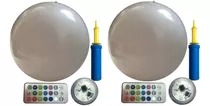 2 Pelotas De Playa Inflables Led Brillantes Para