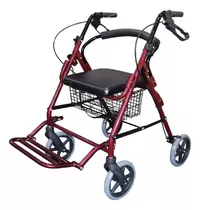 Andador Silla De Ruedas Con Reposa Pie & Freno Multifunción 