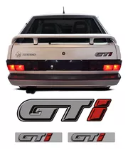 Kit Gol Quadrado Gti 1991/1994 Emblemas Traseiro E Colunas