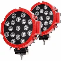 Pack 2 Foco Luz Led Neblinero 17 Led 51w Offroad