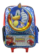 Mochila C/carro 18  Sonic Amplia Primaria Escolar