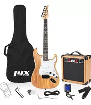 Lyxpro Kit Guitarra Eléctrica Stratocaster, Amplificador 20w