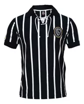 Camisa Do Corinthians 1915 Preto E Branco Retro Masculina