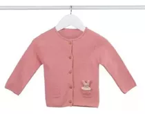 Chaleco Bebé Wondrus Sweater Jumper Rosado Con Conejo