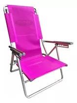 Reposera Aluminio Playera Reclinable Baja Liviana Alumel