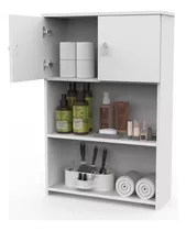 Mueble Colgante Organizador Resistente Sobre Inodoro Baño Color Blanco