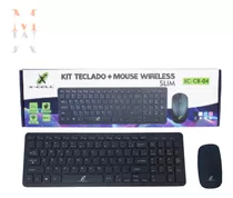 Kit Mouse Teclado Sem Fio Wireless Computador Notebook Pilha
