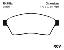 Balatas Disco  Delantera Para Cadillac Srx   2011