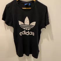 Remera adidas Original Negra Mujer