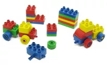Blocos De Montar 174 Peças Lego Super Blocks Didatico 