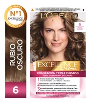  Kit De Coloración Excellence Creme L'oréal Paris Tono Tono 6 Rubio Oscuro