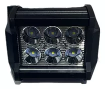 Exploradora 6 Led Cuadrada (blanco Fijo)  6000 Lumenes