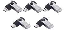 Kit Pendrive Preto Twist Multilaser 5 Unidades 32gb