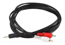 Cable Audio Plug 3.5mm Auxiliar Macho A 2 Rca Macho De 1.8m