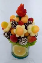 Arreglos Frutales, Ramos De Frutas, Fresas Con Chocolate M19