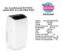 Aire Acondicionado Kendal 14000 Btu Eva Iii Pro Wifi