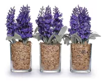 Vaso De Flor Artificial Decorativa Arranjo De Mesa Lavanda