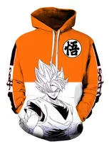 Siete Dragon Ball Goku Sudadera Suelta Con Capucha Pullover