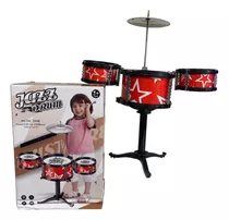 Brinquedo Bateria Infantil Musical C/ Baqueta Instrumento 