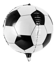 Globo Foil Redondo 56cm Fútbol Para Cumpleaños Glam