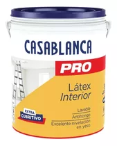 Casablanca Pro Interior Pintura Latex X 10l Acabado Mate Color Blanco