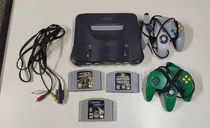 Consola Nintendo 64 Orig Usa C/accesorios - Fuente Quemada 