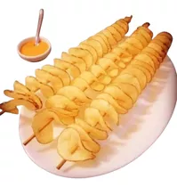 Batata Chips Em Espiral De Restaurante Lanchonete Máquina 