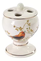 Soporte Para Cepillos De Dientes Avanti Linens Gilded Birds