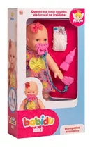 Boneca Baby Faz Xixi + Mamadeira + Fralda + Chupeta Oferta