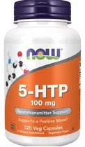 5htp 100 Mg, Soporte Para Neurotrasmisores 120 Cápsulas Now.