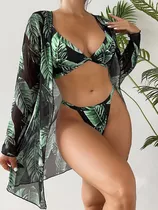 Bikini Malla Traje De Baño Conjunto 3 Piezas Armado 22110