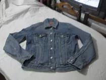 Casaca,  Chaqueta Mezclilla Elasticada De Mujer Levi Strauss Talla M Impecable