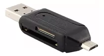 Adaptador Micro Usb A Otg Con Lector De Memoria Micro Sd