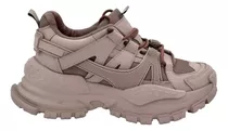 Zapatillas Mujer Con Plataforma Sneakers Street Acordonadas