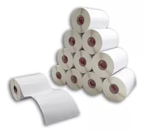 5 Rolos Adegraf Etiquetas 10x15cm  Couche Serrilha E-commerce Cor Branco